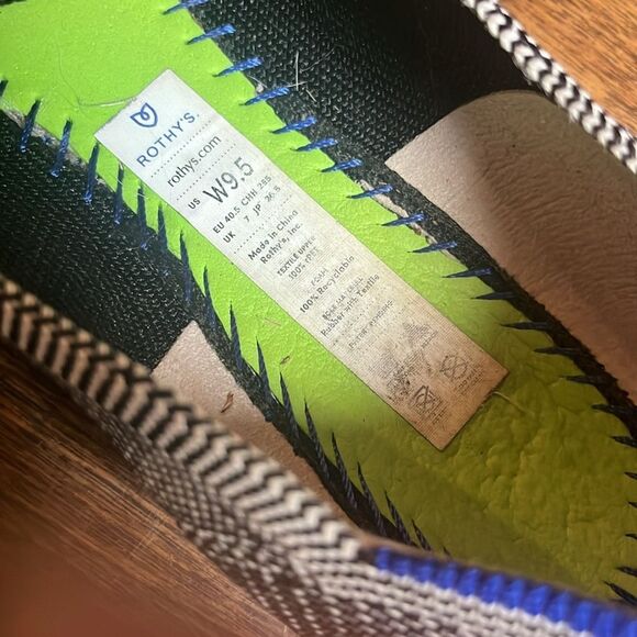 Rothy’s The Point, Grey Mist Captoe, size 9.5 - Picture 6 of 9